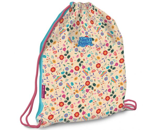 Ars Una: Flower Power flori sac de umăr, sport 32x42cm