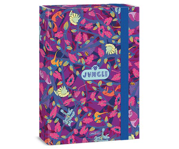 Ars Una: Jungle lila-kék színű füzetbox A/4