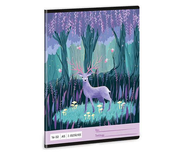 Ars Una: Mindnight Wish caiet cu linii pentru clasa 2-a A5 16-32