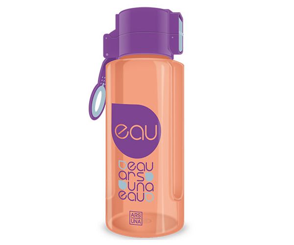 Ars Una: mov și portocaliu fără BPA sticlă pentru apă 650ml