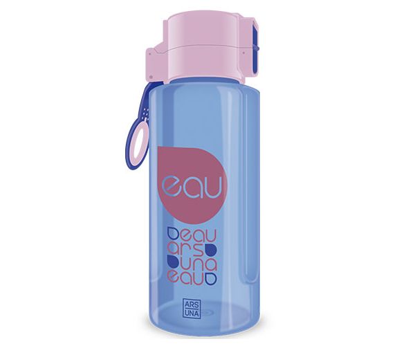 Ars Una: Roz și albastru fără BPA sticlă pentru apă 650ml