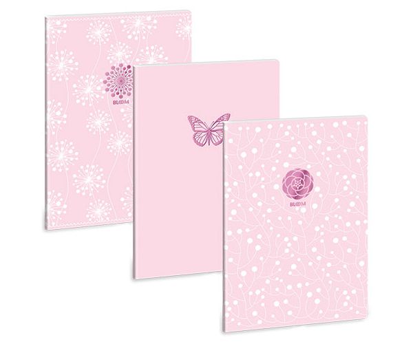 Ars Una: Soft Touch Pink Spring extra capse caiet cu pătrățele A4