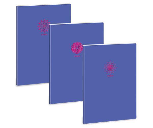Ars Una: Soft Touch Violet Spring extra kapcsos ponthálós füzet A/4