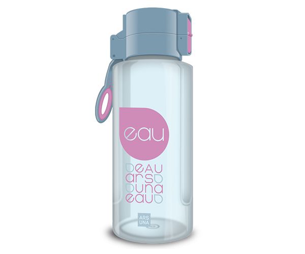 Ars Una sticlă pentru apă gri-roz 650ml