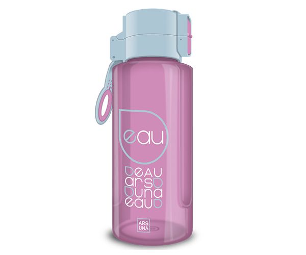 Ars Una sticlă pentru apă roz 650ml