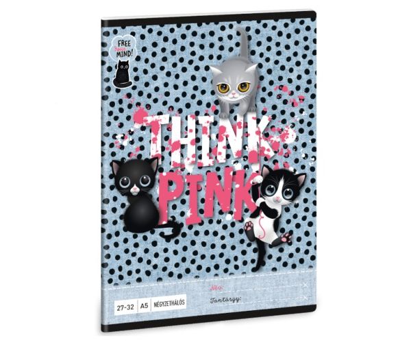 Ars Una: Think Pink caiet cu pătrățele A5 27-32