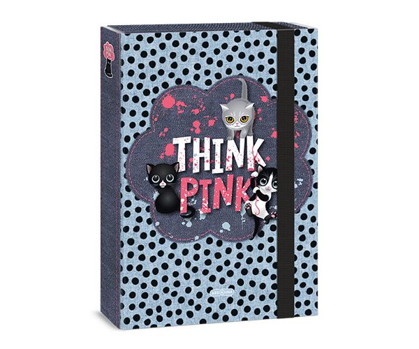 Ars Una: Think Pink gumis füzetbox A/4-es
