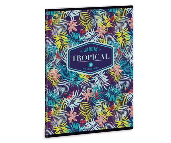 Ars Una: Tropical Lilly Flower négyzethálós füzet A/5 40lapos