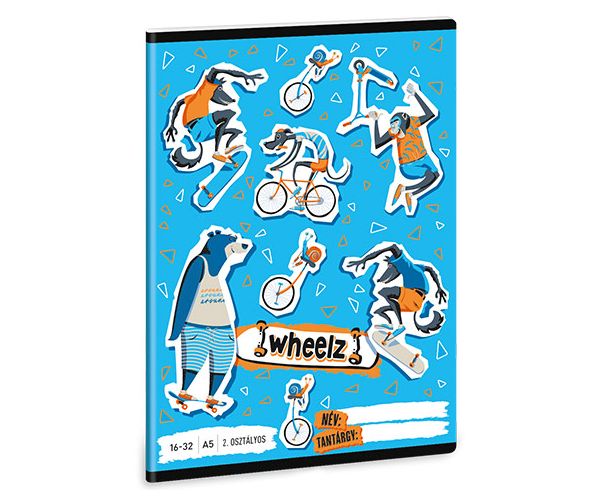 Ars Una: Wheelz caiet cu linii pentru clasa 2-a A5 16-32
