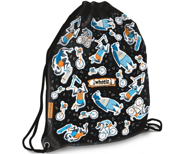 Ars Una: Wheelz pentru băieți sac de umăr, sport 32x42cm