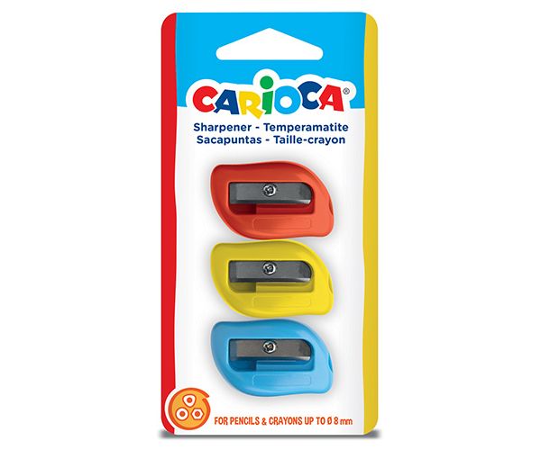 Műanyag hegyező 3db-os szett - Carioca