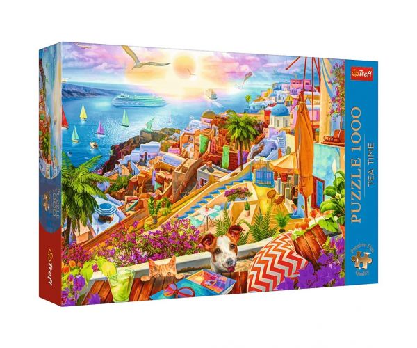 Atmosfera din Santorini puzzle de 1000 de piese Premium plus quality - Trefl