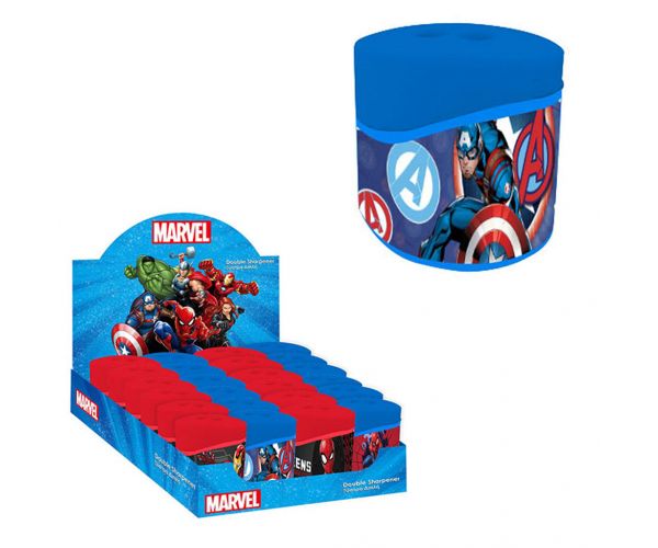 Avengers recipient din plastic ascuțitoare cu 2 găuri cu model Captain America