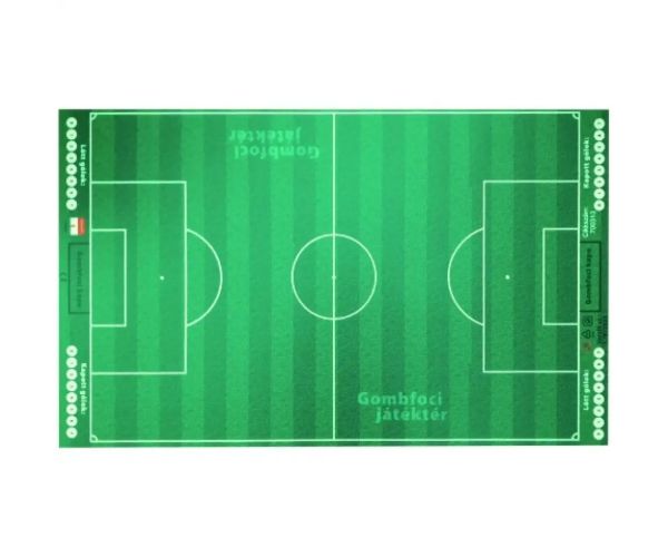 Teren de fotbal 55x90cm, în suport cu un set de autocolante echipă cadou
