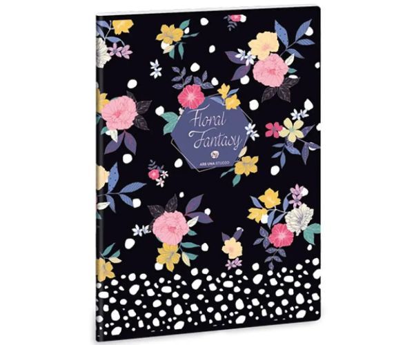 Floral Prism caiet cu pătrățele A4