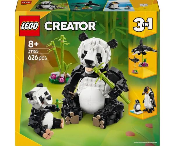 LEGO® Creator: Animale sălbatice: Familie de panda (31165)