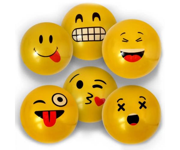 Minge de cauciuc emoji în mai multe versiuni 23cm