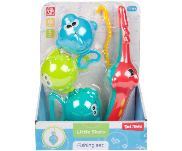 Set de joacă pentru baie Little Stars cu temă de pescuit