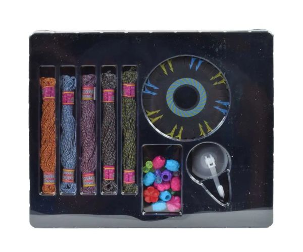 DIY Set de jucării pentru a face brățări, cu fire colorate și margele