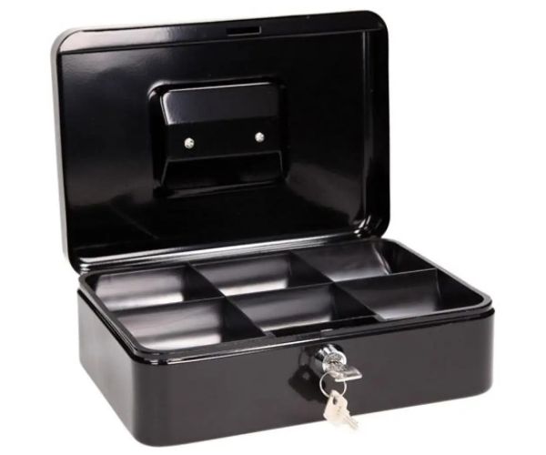 Spirit: dimensiune mică casetă de bani blocabilă culoarea neagră - CB320