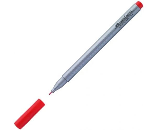Faber-Castell: Grip Finepen 0,4mm roşu