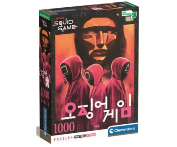 Squid Game - Câștigă-ți viața 1000 bucăți puzzle cu poster - Clementoni