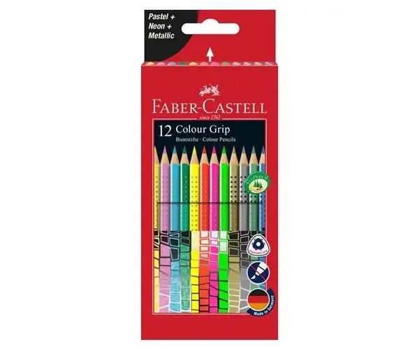 Faber-Castell: Grip set creioane colorate 12 bucăţi
