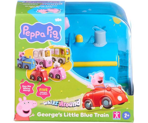 Whizz-Around Peppa porcușor George trenulețul său albastru