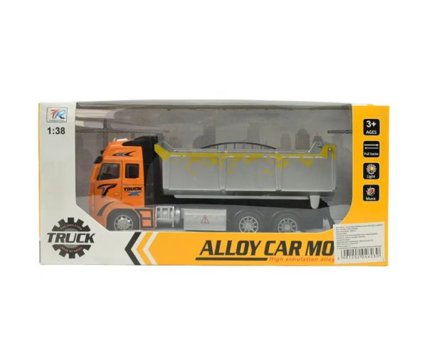 Alloy Car: basculantă cu lumină și sunet 19cm