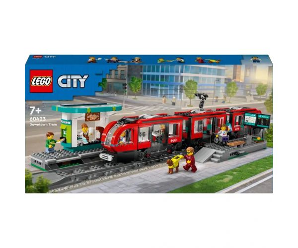LEGO® City: Tramvai și stație din centrul orașului (60423)