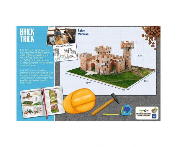 Brick Trick din cărămizi: Castel 350 de piese joc de construcție - Trefl