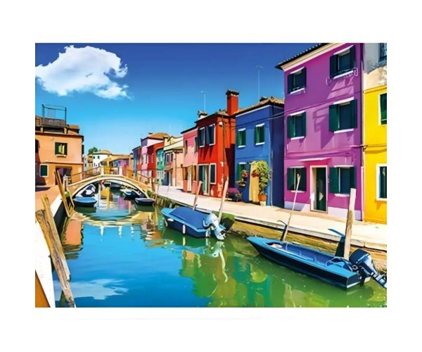Puzzle cu diamante: Set de pictură cu diamante Veneția 30x40cm