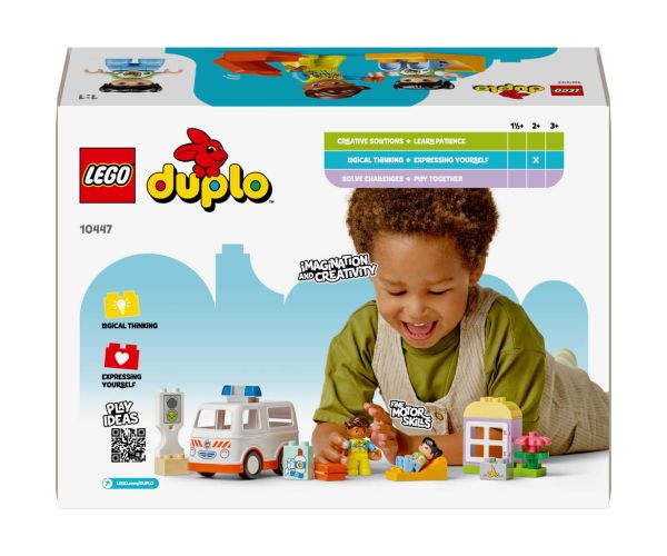 LEGO® DUPLO®: Mașină de salvare și șofer de salvare (10447)