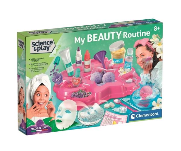 Science & Play: Rutina mea de frumusețe cu set de frumusețe și accesorii - Clementoni
