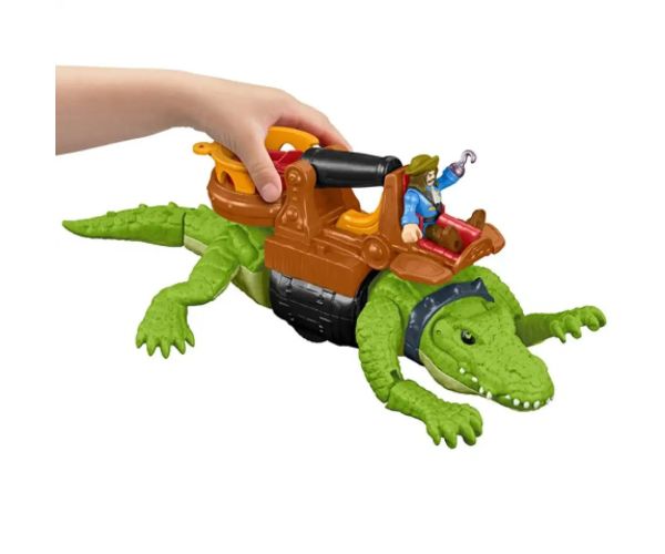 Fisher-Price: Imaginext crocodil și căpitanul Hook set de joacă - Mattel