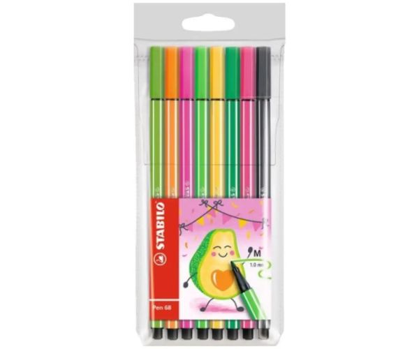 Stabilo: Pen 68 avocado set 8 bucăți
