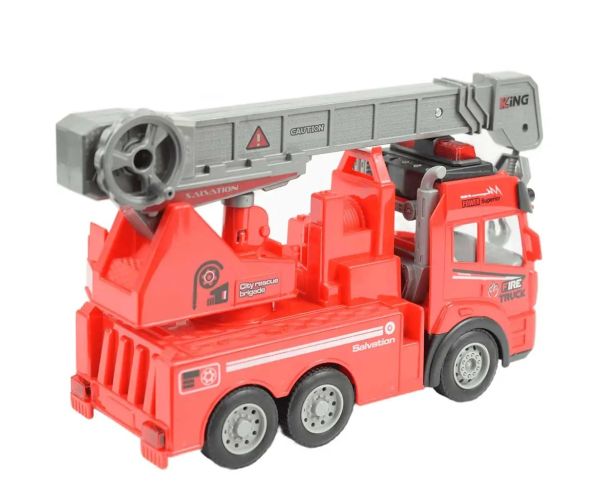 Macara de pompieri cu efecte de lumină și telecomandă RC Scara 1/43 27 MHz 20cm