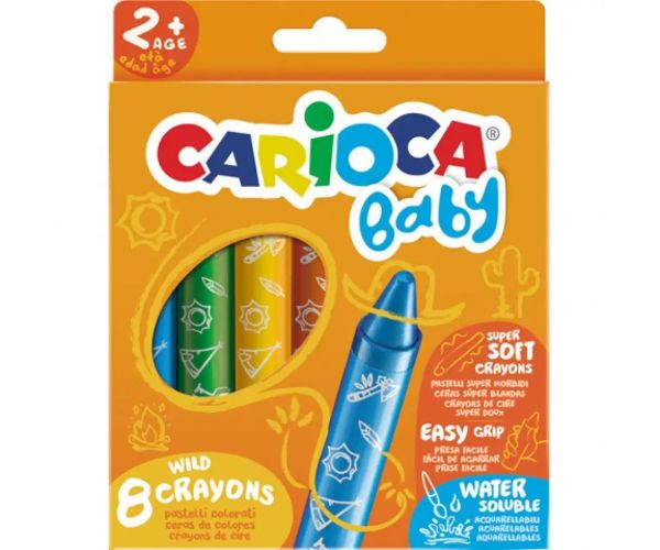 Baby set cretă cerată extra moale care se poate spăla 8bc - Carioca