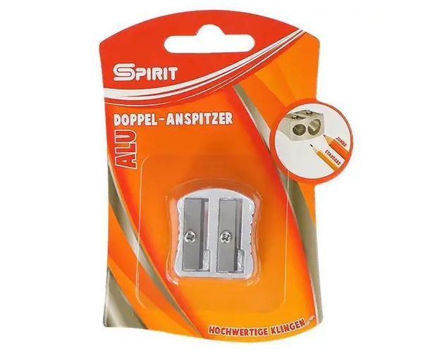 Spirit: Aluminiu ascuțitoare cu două găuri 1bc pachet