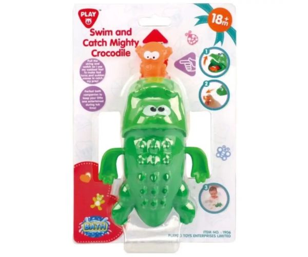 Playgo: Crocodil înfometat jucărie de baie