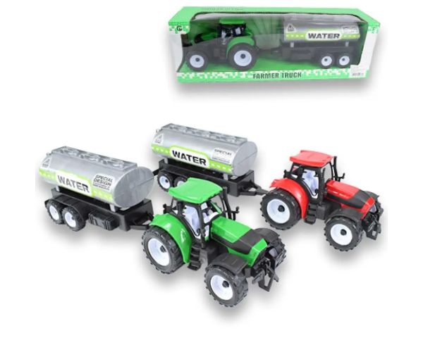Farmer Truck: Tractor cu rezervor de apă în două versiuni 41cm