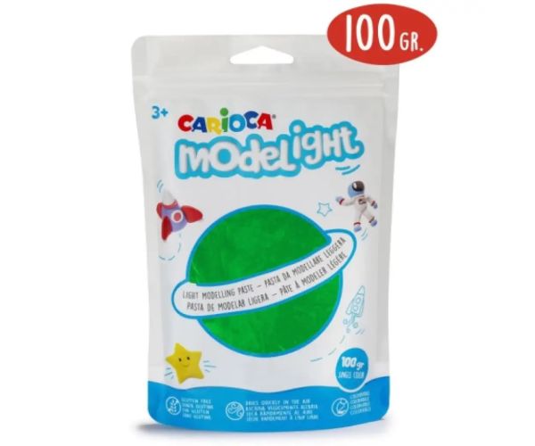 Modelight 100g plastilină verde - Carioca