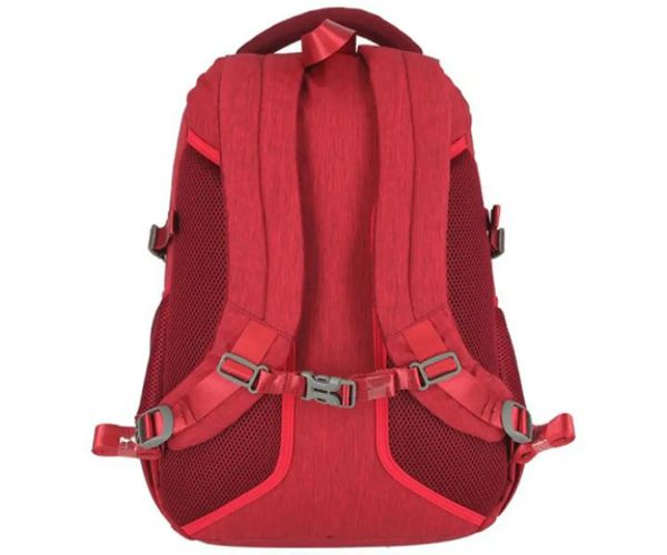 Spirit: Etty culoarea roșie patru compartimente rotund rucsac, ghiozdan