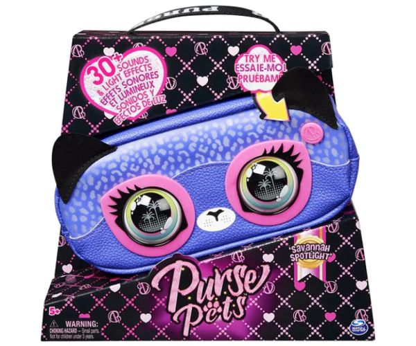 Purse Pets: Savannah Cheetah geanta interactivă cu curea - Spin Master