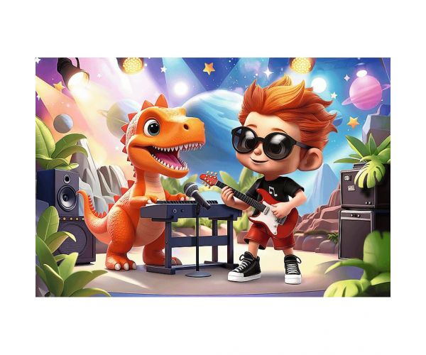 Connect Joe puzzle cu 70 de piese și 6 cuburi de construcție - Trefl