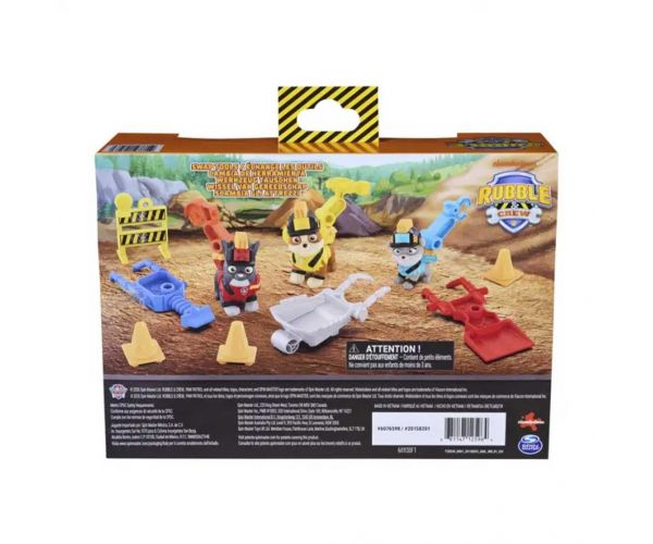 Paw Patrol Rubble și echipa sa figura Zúzó set de joc - Spin Master