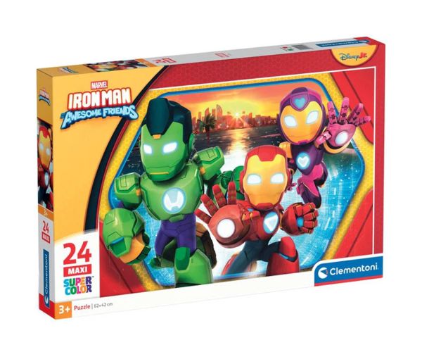 Om de fier și echipa sa super 24 de piese maxi puzzle - Clementoni