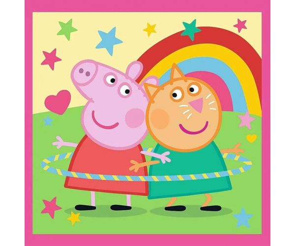 Peppa Porc - 3 în 1 puzzle de 20, 36, 50 de piese - Trefl