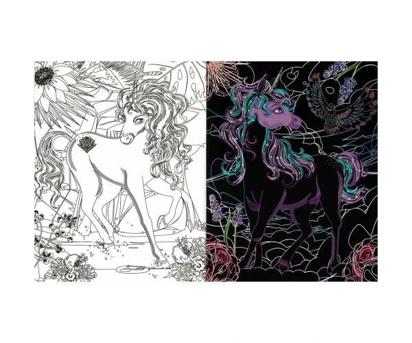 Unicornii ascunși 3. - Carte de colorat cu pagini de zgâriere și colorare