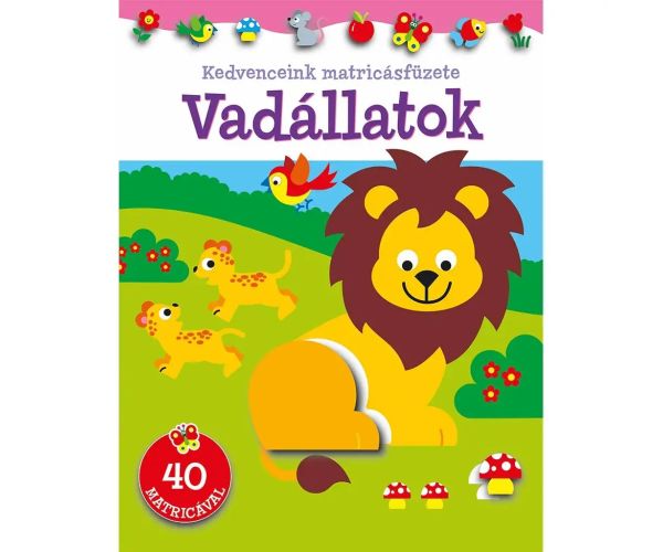 Caiet cu autocolante preferate - Animale sălbatice